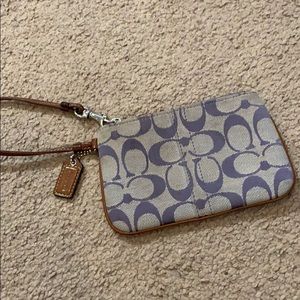 Coach Purple Wristlet
